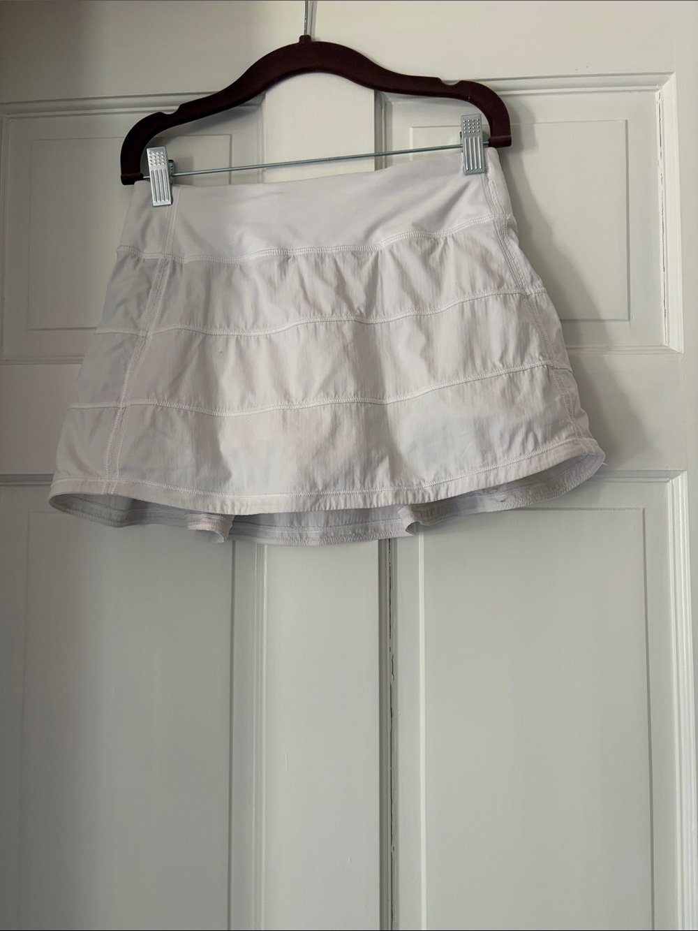 White Lululemon Pace Revival Skort